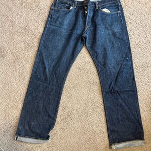 NSF Blue Slim Straight Jeans